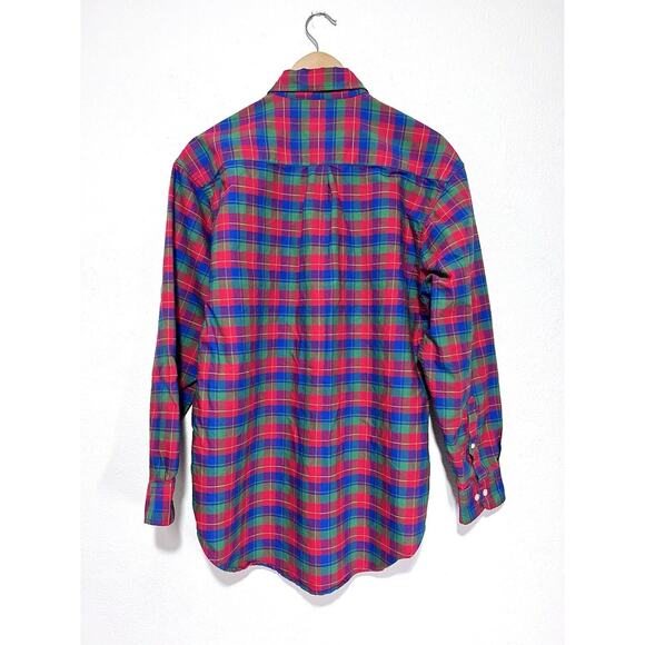 Vintage Gap Shirt Men Medium Plaid Button Down Long Sleeve 90s - Picture 2 of 7
